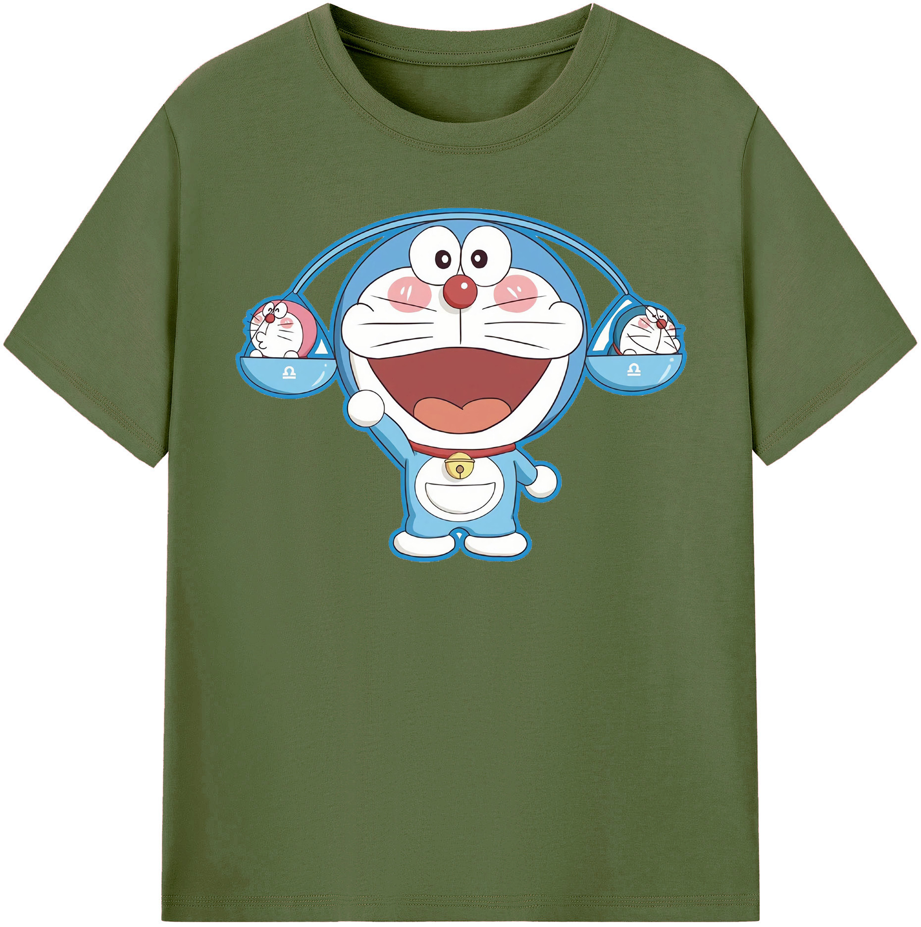 （画像用） ドラえもん Doraemon 綿100％半袖Tシャツ（フロントプリント）